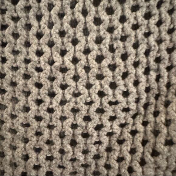 American Eagle Outfitters Women’s Cable Knit Open Knit Back Sweater Taupe Size M - Picture 5 of 8